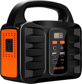Portable Power Station 150W 155Wh 42000mAh Solar Generator For Road Trip,Off-grid,Power Outage,No Solar Panel (Option: US Plug)