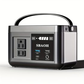 Portable Power Station P86,88.8Wh LiFePo4 Battery,with 120W AC Outputs, Solar Generator For Travel And Camping (Option: 110V)