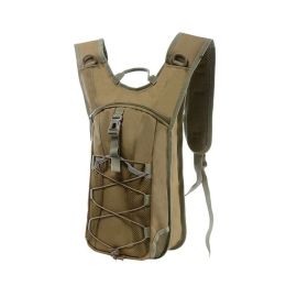 Waterproof Running Sports Bag, Camping Tactical Water Bag Outdoor Hiking Large Capacity Bicycle Riding Backpack (Color: desert yellow)